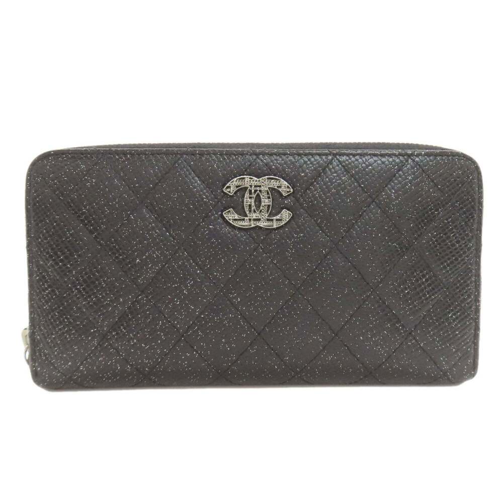 CHANEL Black Logo Wallet